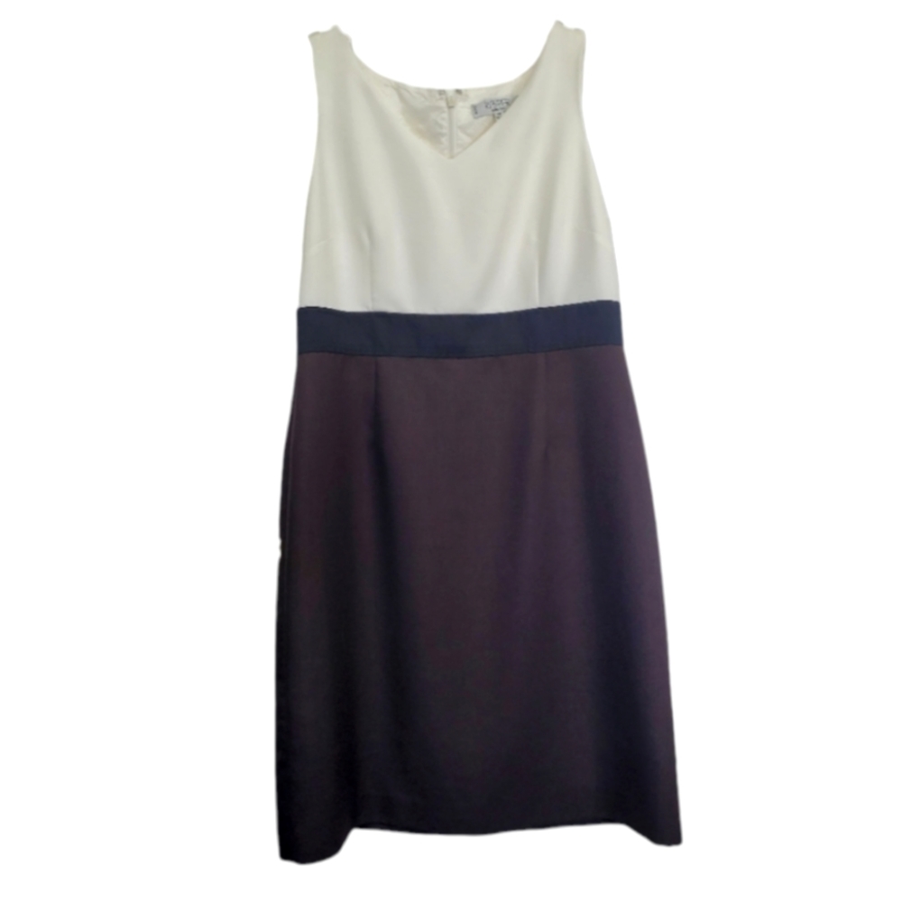 Kasper Separates Women's Dress Sleeveless V-Neck Zip Back Size 12P